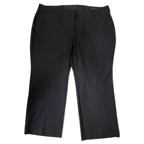 LANE BRYANT Perfect Drape High-Rise Wide Leg Black Pant, Size 26 - Picture 1 of 5